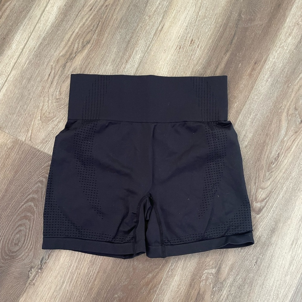 Black compression biker shorts